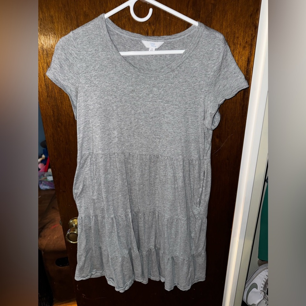 Time and Tru Heather Gray Midi Dress